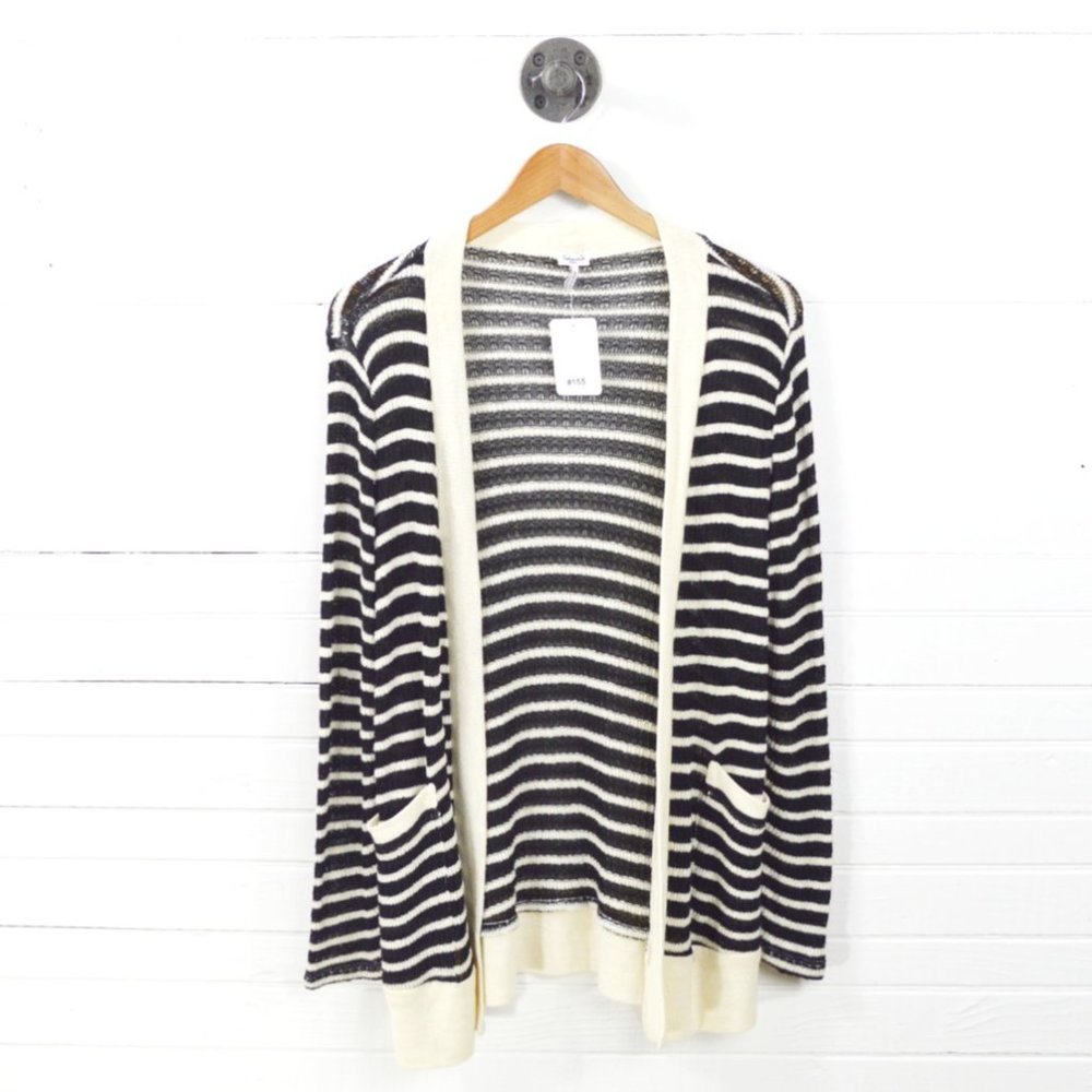 Splendid Striped Open Front Cardigan #155-14